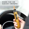 Portable Walnut Car Ashtray with Lazy Cigarette Holder - 5