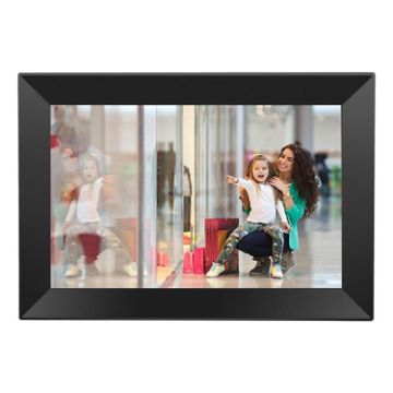 10.1" IPS WiFi Cloud Photo Frame, RK3126C, EU Plug (Black) - 1