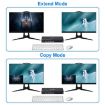 KC-KVM402DP 8K 30Hz Dual Monitor KVM Switch, 4 In 2 Out, EU Plug - 5