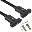 USB4 Type-C Female to Female Panel Extension Cable, 0.3m - 3