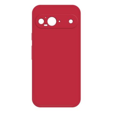 Google Pixel 9 Silicone Phone Case (Red) - Imitation Liquid - 1