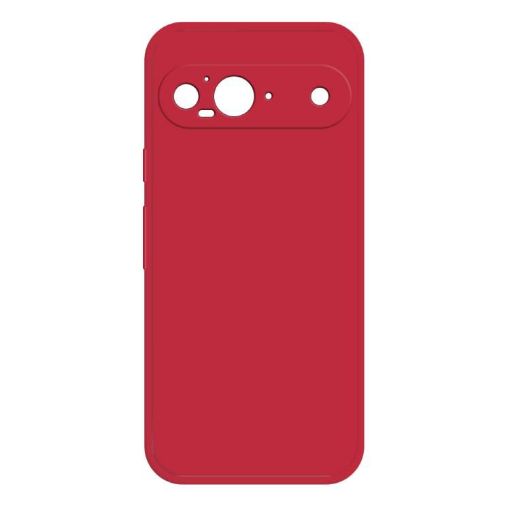 Google Pixel 9 Silicone Phone Case (Red) - Imitation Liquid - 1