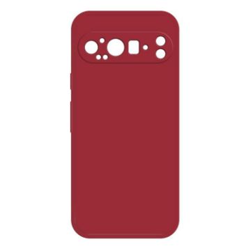 Google Pixel 9 Pro Dark Red Silicone Phone Case - 1