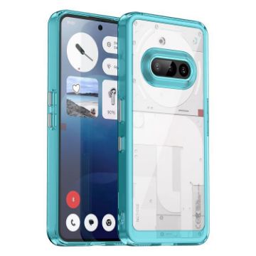 Colorful Series Transparent Blue Acrylic Hybrid Case for Phone 3a - 1