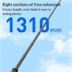 Lenovo Thinkplus H1V Aluminum Bluetooth Selfie Stick, 1.3m (Black) - 3