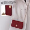 Realme P3 Ultra 5G Red Crossbody Handle Textured Leather Case - 5