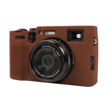 FUJIFILM X100VI Coffee Litchi Texture Silicone Protective Case - 1