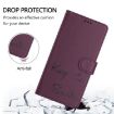 OPPO A5x 5G/4G Violet RFID Leather Embossed Phone Case - 5
