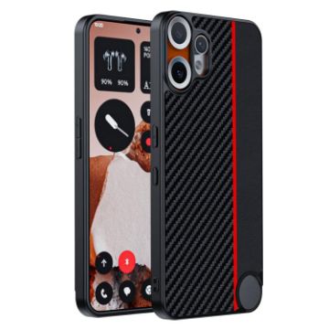 Nothing CMF Phone 2 Pro Ultra-thin Carbon Fiber Case (Black Red) - 1