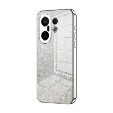 Vivo S30 Pro Mini Glitter Gradient Electroplated Case (Silver) - 1