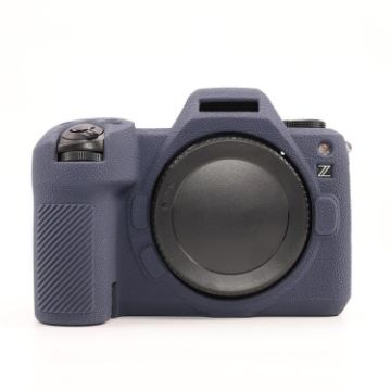 Nikon Z6III Litchi Texture Dark Blue Silicone Protective Case - 1