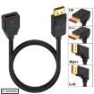 DP2.1 Male to Female 16K 30Hz DisplayPort Extension, 15cm Black - 2
