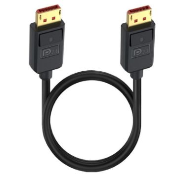 3m Black DP2.1 to DP2.1 DisplayPort Extension Cable 52Gbps 16K 30Hz - 1