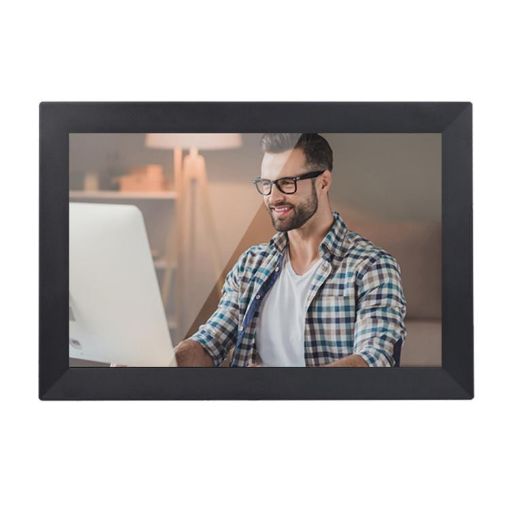 13.3" Black Cloud Photo Frame, 1G+32GB, Quad-Core, Android 6.0, US Plug - 1