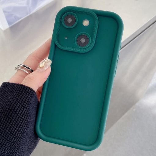Deep Blue Shockproof TPU Phone Case for iPhone 13 - 1