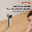 HX-F368 Handheld Fan  Smart Digital Display, High Speed (White) - 6
