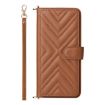 OPPO A5 5G/4G Leather Case with Strap, 6-Card Slots (Brown) - 2