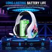 KOTION EACH GS400 Gaming Headset: Bluetooth 2.4GHz Tri-mode, White - 6