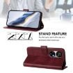 Ulefone Note 17 Pro Retro Leather Phone Case in Wine Red - 4