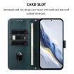 Ulefone Note 17 Pro Retro Leather Case, Dark Green, Line Splicing Buckle - 3