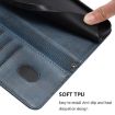 Ulefone Note 21 Retro Leather Phone Case, Dark Blue, Line Splicing - 6