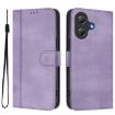 Ulefone Note 21 Retro Leather Phone Case, Purple, Line Splicing Buckle - 2