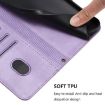 Ulefone Note 21 Retro Leather Phone Case, Purple, Line Splicing Buckle - 6
