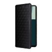 Sharp Aquos R10/R9 Flip Leather Case - Black Cubic Grid Texture - 6