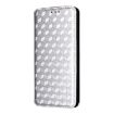 Fossibot S3 Pro Silver Cubic Grid Leather Flip Phone Case - 2