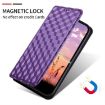 Ulefone Note 19 Flip Leather Case with Cubic Grid Texture, Purple - 5