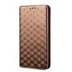 Ulefone Note 19 Brown Flip Leather Phone Case with Cubic Grid Texture - 2