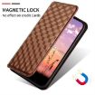 Ulefone Note 19 Brown Flip Leather Phone Case with Cubic Grid Texture - 5
