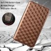 Ulefone Note 19 Brown Flip Leather Phone Case with Cubic Grid Texture - 6