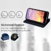 Ulefone Note 21 Blue Cubic Grid Texture Flip Leather Case - 4