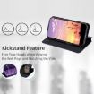 Ulefone Note 21 Purple Flip Leather Case with Cubic Grid Texture - 4