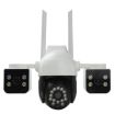 QX155 6MP Triple Camera with WiFi & Humanoid Detection (US Plug) - 1