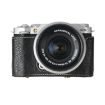 FUJIFILM X-M5 Leather Camera Case Bag with Strap (Black) Retro Style - 2
