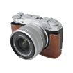 FUJIFILM X-M5 Coffee Litchi Texture PU Leather Camera Half Case - 2