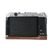 FUJIFILM X-M5 Coffee Litchi Texture PU Leather Camera Half Case - 3