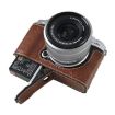 FUJIFILM X-M5 Coffee Litchi Texture PU Leather Camera Half Case - 5