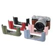 FUJIFILM X-M5 Coffee Litchi Texture PU Leather Camera Half Case - 6