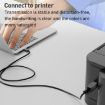 USB-B 3.0 Adapter: USB-B Male to Type-C Female for Printer/Drive - 5