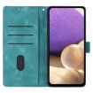 OPPO A5 5G Green Triangles Embossed Leather Phone Case - 4