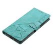 OPPO A5 5G Green Triangles Embossed Leather Phone Case - 6