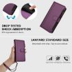 TCL 605/60 SE Purple Leather Case with Zipper & 9 Card Slots - 6