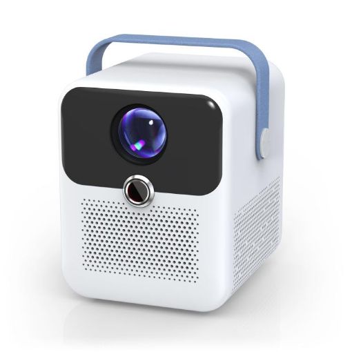 CYS2 HD Projector 1GB+8GB Amlogic T950s, UK Plug (White Blue) - 1