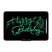 21" Rechargeable LCD Drawing Board for Kids - Pink/Green Writing - 1