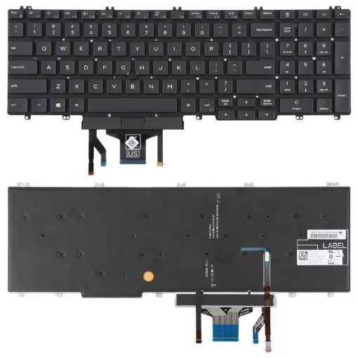 Dell Latitude 5500-5510 US Backlit Keyboard with Pointing (Black) - 1