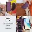 Ulefone Note 14 Leather Case: Magnetic Closure, 9 Card Slots, Purple - 6
