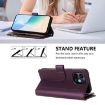 Ulefone Note 16 Pro Purple Leather Case, 9 Card Slots, Strap, Zipper - 4